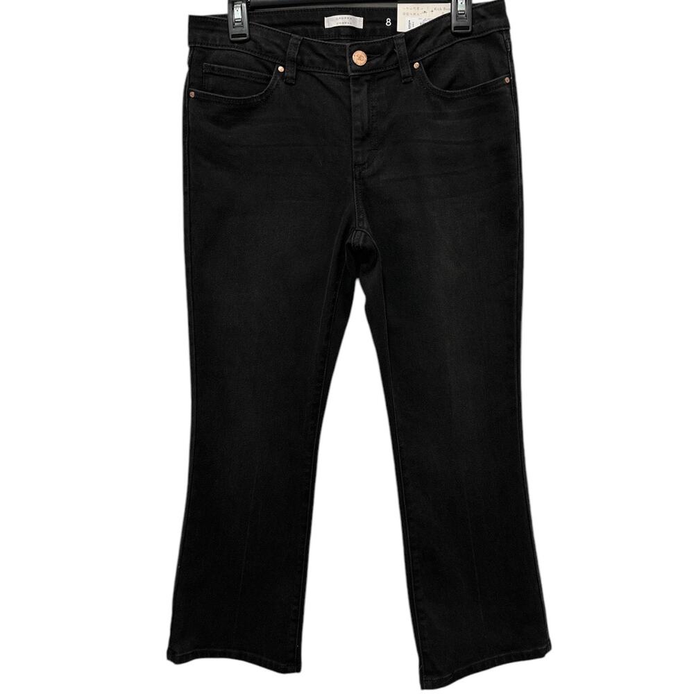 LC LAUREN CONRAD Jeans Womens Size 8 Kick Boot Mid Rise Washed Black